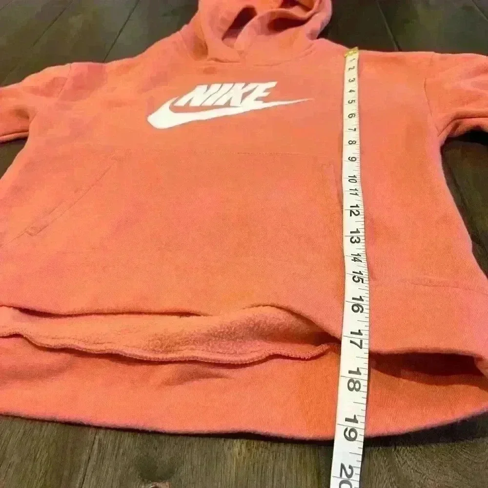 NikeSportswear Kids' Club Fleece Hoodie Girls Size M Pink Salt - Picture 13 of 16